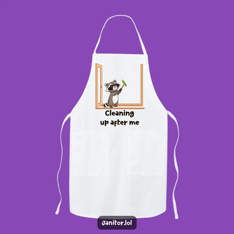Funny Raccoon Kitchen Apron - Hilarious Chef Wear for Cleaning Fun!