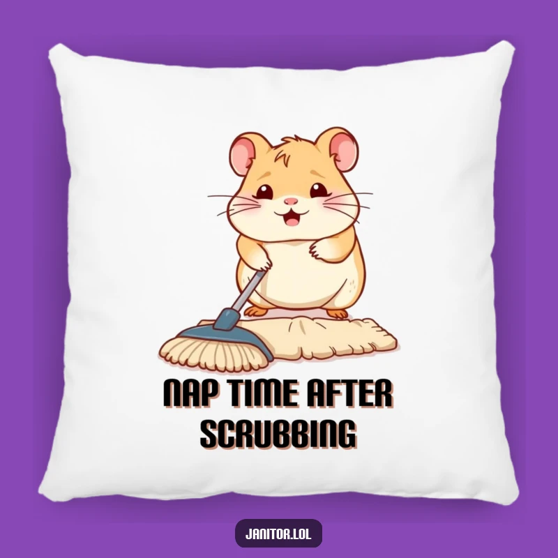 Funny Hamster Floor Hero Pillow - Comfy & Hilarious Decor!