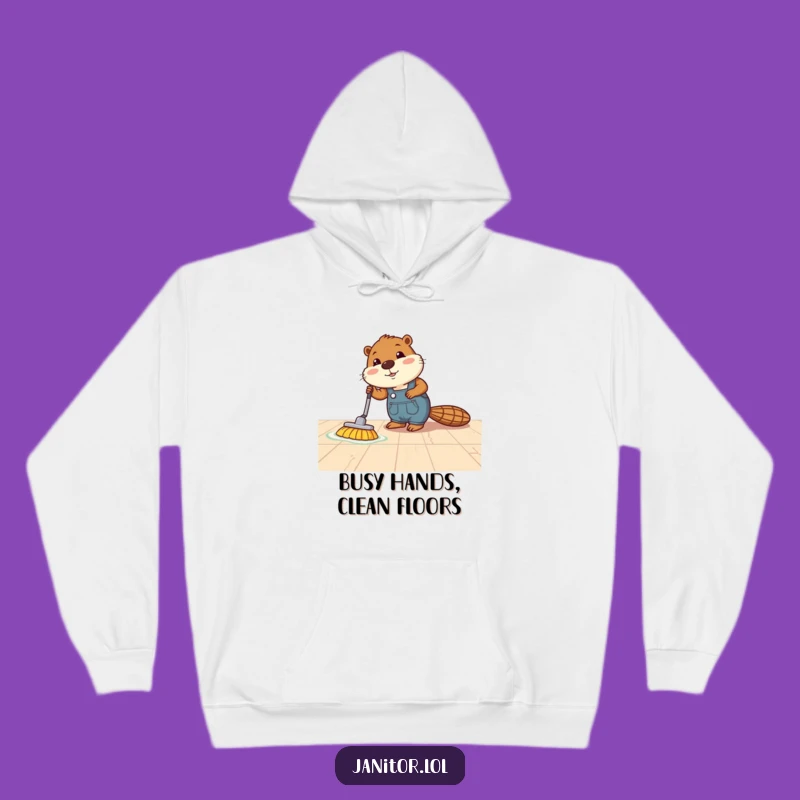 Funny Beaver Polishing Hoodie: Cozy Comfort for the Hardest Worker