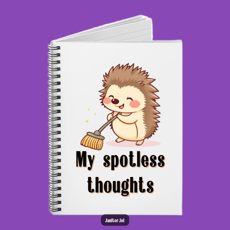 Funny Hedgehog Sparkle Notebook - Hilarious Journal for Your Thoughts!